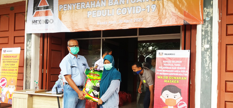Hexindo Donates During the COVID-19 Pandemic